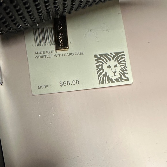 Anne Klein Black Perforated Clutch and Wallet Set - Picture 4 of 5